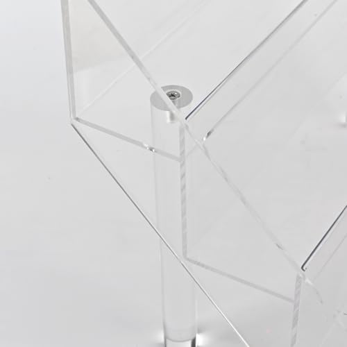 PecMuikee 4-Tier Acrylic Display Stand for Vendors