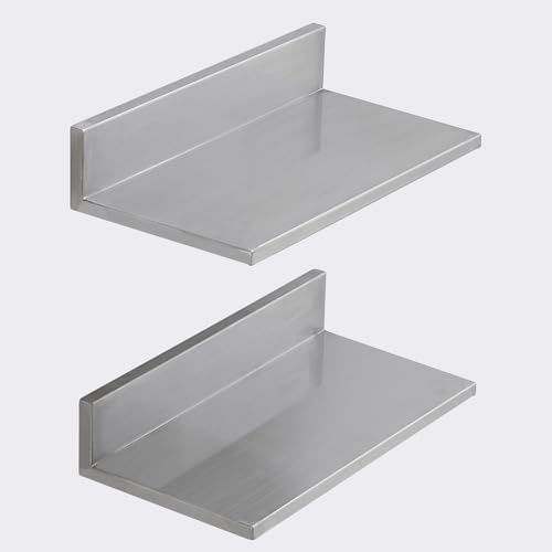 VEVOR Stainless Steel Wall Shelf 2 Pack 44 lbs Capacity