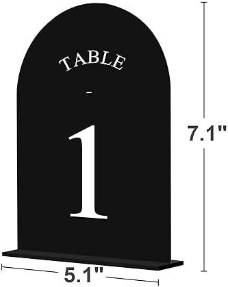 JOYIT Arch Wedding Table Numbers 1-30 with Stands