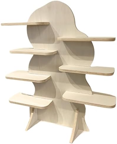 7-Tier Collapsible Wood Display Stand for Vendor Booths