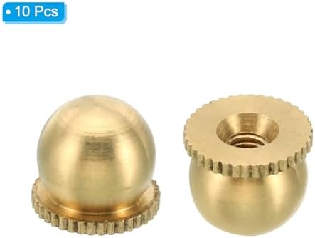 PATIKIL Brass Cap Nuts 10 Pack Lamp Finial Decoration
