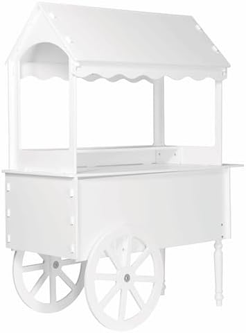 ZETY Vintage Candy Cart Display Stand with Wheels