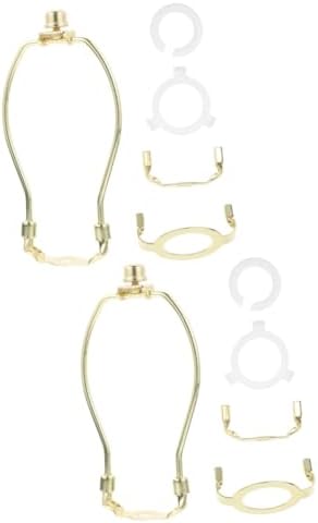 Jojofuny 2sets Heavy Duty Lamp Harp Adapter for Standard Bases and Sturdy Construction