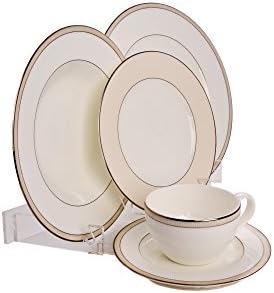 Roberts 5 Piece Dinnerware Display Stand Clear Acrylic Modern Style
