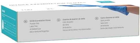 EUROPAPA Nitrile Exam Gloves Pack of 100