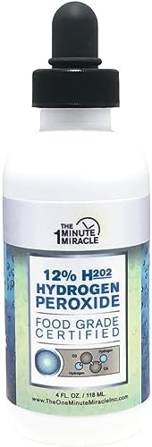 The One Minute Miracle 12 Food Grade Hydrogen Peroxide 4 oz