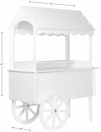 ZETY Vintage Candy Cart Display Stand with Wheels