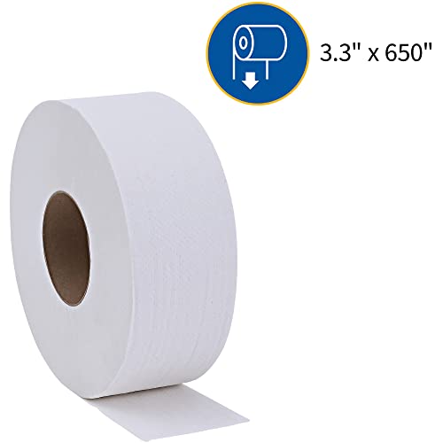 Genuine Joe Jumbo Roll Toilet Paper 2-Ply 12 Pack