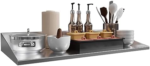 YitaHome 12x36 Inch Stainless Steel Wall Mount Shelf