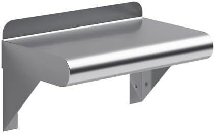 AmGood 6x10 Inch Stainless Steel Wall Shelf NSF Certified