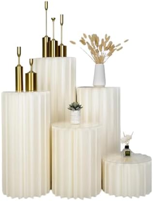 Cylinder Display Stand with 5PCS Color Options