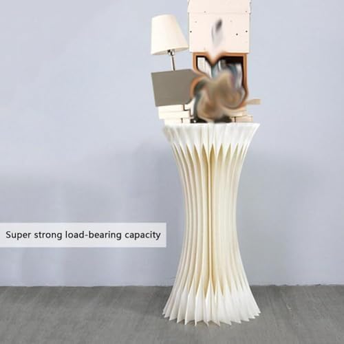 Wutaihill Cylinder Pedestal Stand Foldable Display Riser 40x60cm