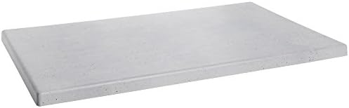 HUBERT Display Riser Rectangular Grey Concrete Look