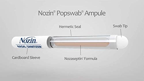Nozin Nasal Sanitizer Antiseptic Popswab 10ct Pack