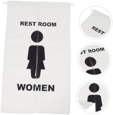 Zerodeko Public Restroom Privacy Curtain for Business Use