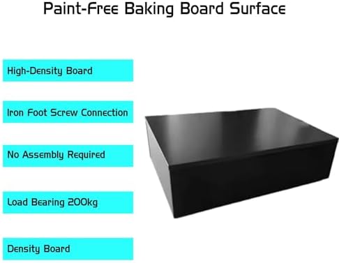 Black Square Display Pedestal Stand 100x50x10cm