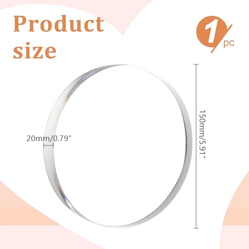 AHANDMAKER Acrylic Display Stand 6 Inch Round Base for Collectibles