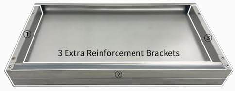 Stainless Steel Shelf 12x36 Inch Heavy Duty Wall Mount Storage Rack
