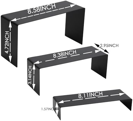 ihomecooker 6 Pc Metal Display Risers for Retail Shoe Cupcake Dessert Stand