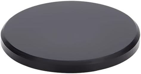 BENECREAT Acrylic Display Base 4x06 Inch Round Beveled Stand for Jewelry Crafts