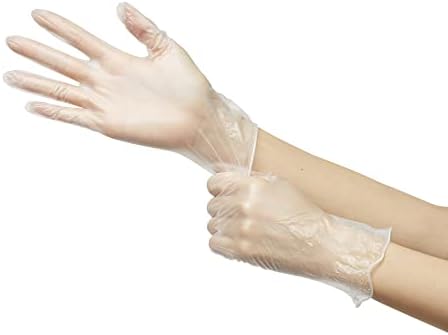 Trilon Exam Gloves Vinyl Powder Free Beaded Cuff Non Sterile Small 100 Count
