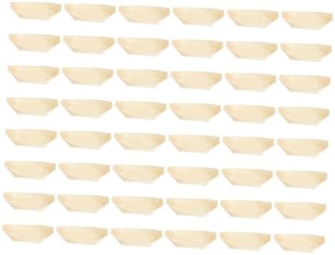 150pcs Disposable Wooden Sushi Boat Serving Tray