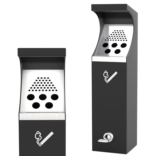Lukar Commercial Wall Mounted Trash Can with Lock