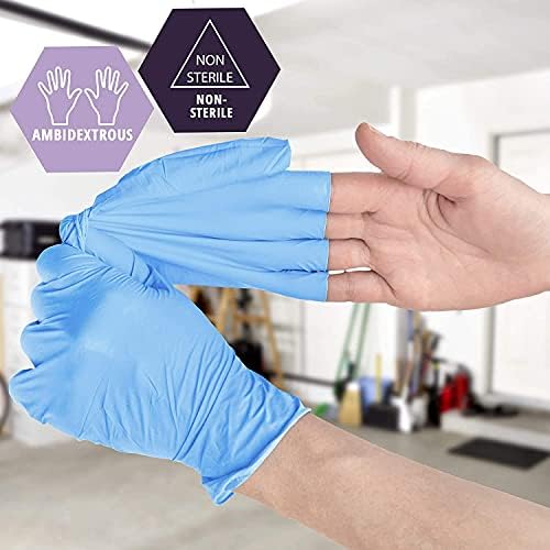 SYNGLO Nitrile Gloves 35 Mil Powder Free Latex Free Large