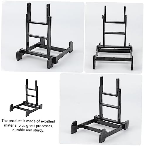 PRETYZOOM 5pcs Plastic Plate Display Stand Easel