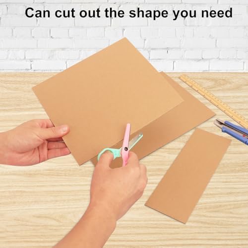 100 Pack 85x11 Corrugated Cardboard Sheets for Packaging