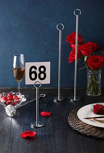 New Star Foodservice 23336 Ring Clip Table Number Holder Set of 12