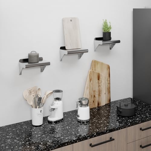 AmGood 6x10 Inch Stainless Steel Wall Shelf NSF Certified