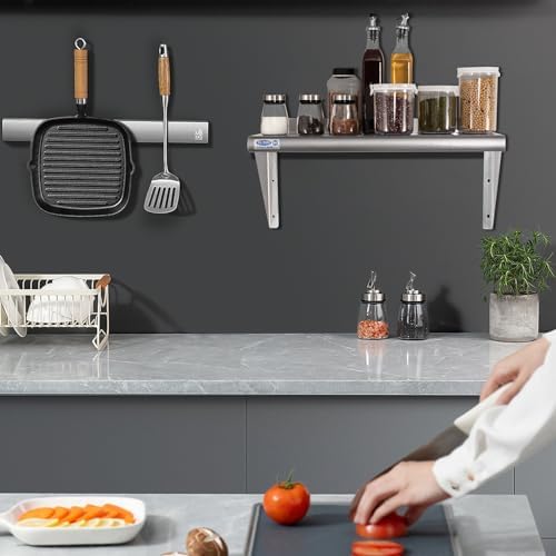 HARDURA 14x24 Stainless Steel Wall Shelf 240lb
