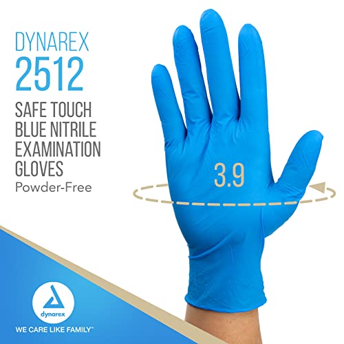 Dynarex Nitrile Exam Gloves Medium 100 Count Pack of 10