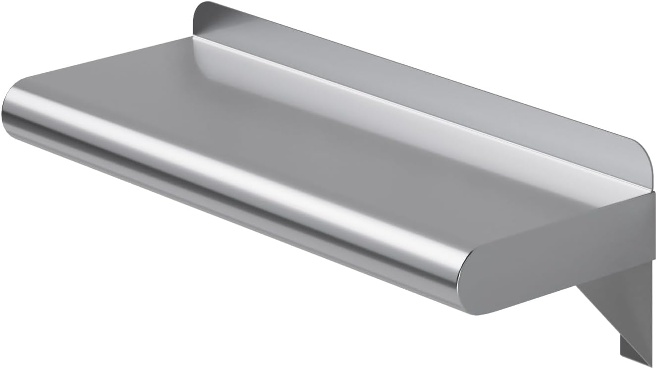 AmGood 6 X 16 Stainless Steel Wall Shelf NSF Approved Commercial Kitchen Storage