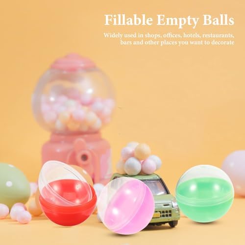 Ipetboom Vending Machine Capsules 50pcs Plastic Fillable Balls 18 Inch