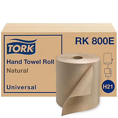 Tork Paper Towel Dispenser H21 and 6 Rolls Natural Paper Towels