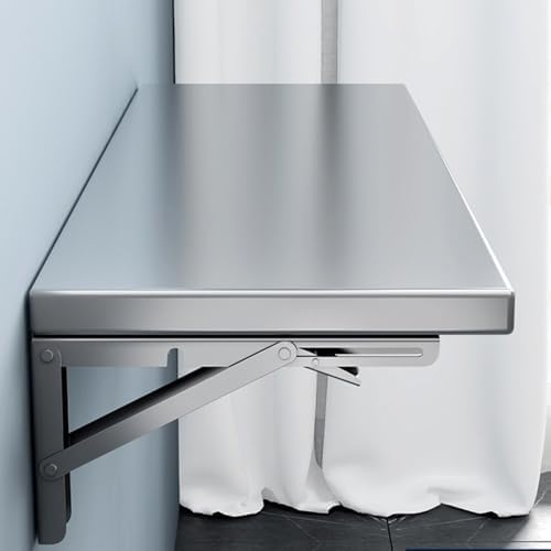 236 x 16 Inch Stainless Steel Folding Wall Shelf