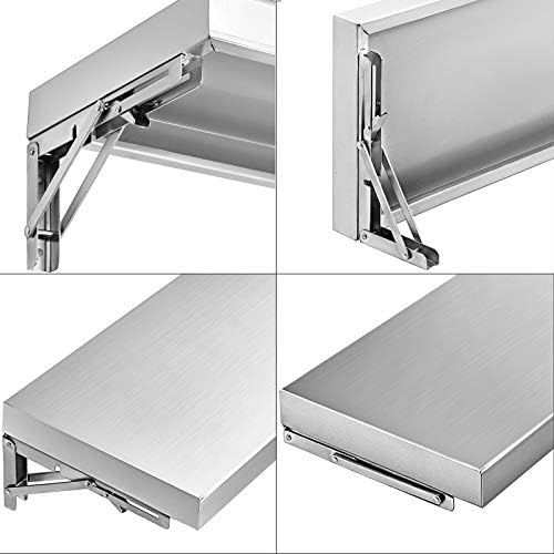 Happybuy Concession Shelf 708 x 114 Inch Stainless Steel Frame
