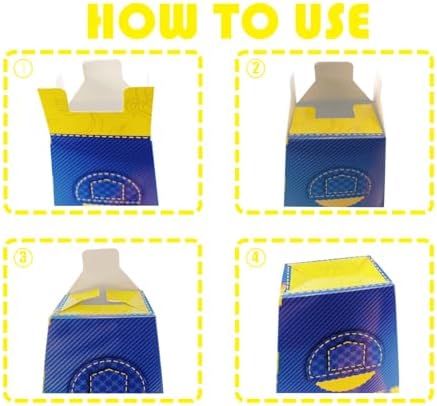 Cartoon Yellow Popcorn Boxes 16pcs for Birthday Parties