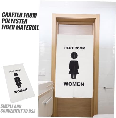 Zerodeko Public Restroom Privacy Curtain for Business Use
