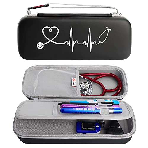 Opoway Stethoscope Carrying Case PU Black