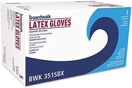 Boardwalk 351SCT Powder-Free Latex Exam Gloves Small
