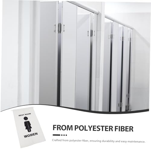 Cabilock Toilet Doorway Privacy Curtain Half-Curtain for Public Restrooms