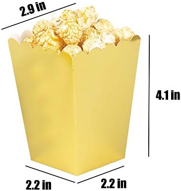 We Moment Gold Popcorn Boxes for Party Supplies Pack of 36