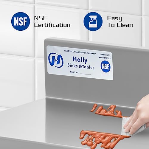 HALLY Stainless Steel Wall Shelf 2 Pack 86x30 Inches 58 lb
