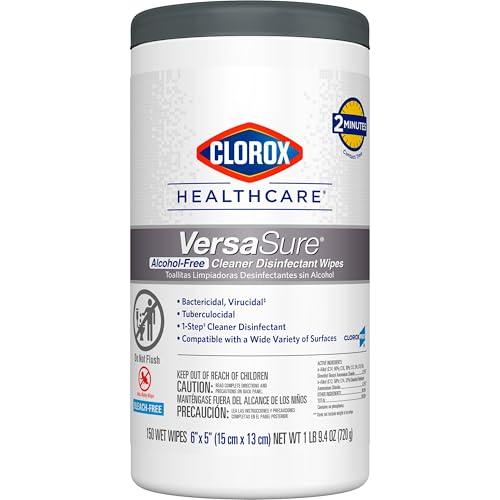 Clorox Healthcare VersaSure Cleaner Disinfectant Wipes 150 Count