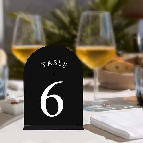 JOYIT Arch Wedding Table Numbers 1-30 with Stands