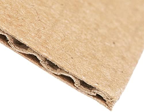 50 Pack Corrugated Cardboard Sheets 9x12 for Packaging and Crafts