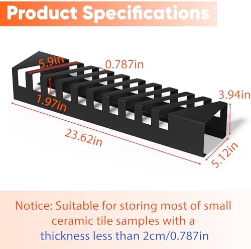 Lukar Tile Display Stand with 10 Slots